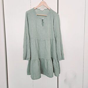 Women's Soft Cotton Long Sleeve Dress